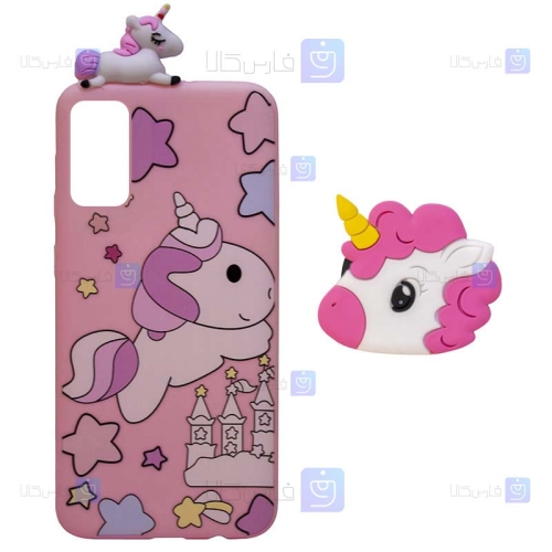 قاب طرح دار دخترانه گوشی Xiaomi Poco M3 Pro مدل Unicorn
