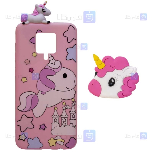 قاب طرح دار دخترانه گوشی Xiaomi Redmi Note 9S مدل Unicorn