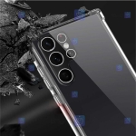 قاب کپسولی Samsung S22 Ultra مدل ژله ای محافظ لنز دار