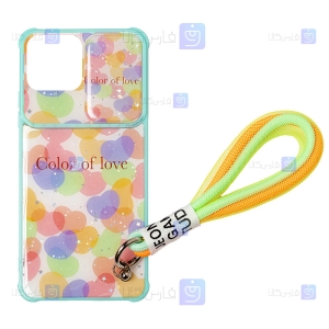 قاب طرح دار لنز کشویی Apple iPhone 11 مدل Color of Love