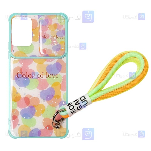قاب طرح دار لنز کشویی Xiaomi Poco M3 مدل Color of Love