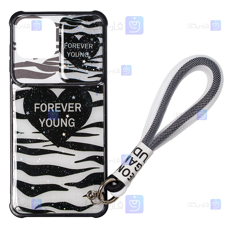 قاب طرح دار لنز کشویی Apple iPhone 11 مدل FOREVER YOUNG
