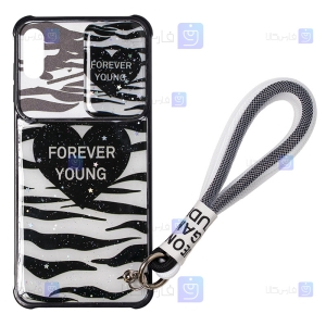 قاب طرح دار لنز کشویی Apple iPhone Xs مدل FOREVER YOUNG