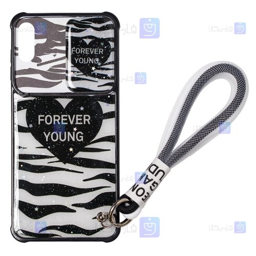 قاب طرح دار لنز کشویی Apple iPhone Xs مدل FOREVER YOUNG
