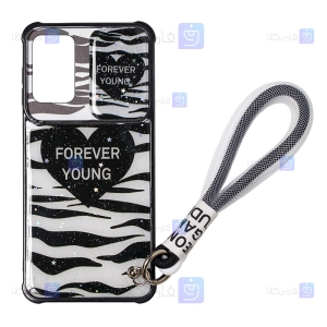 قاب طرح دار لنز کشویی Samsung Galaxy A32 4G مدل FOREVER YOUNG