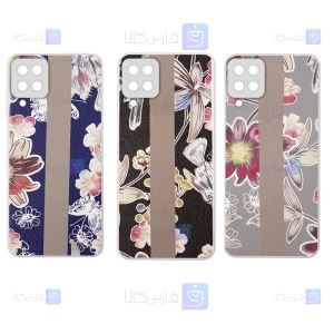 قاب طرح دار گوشی Samsung Galaxy A22 4G مدل Flower