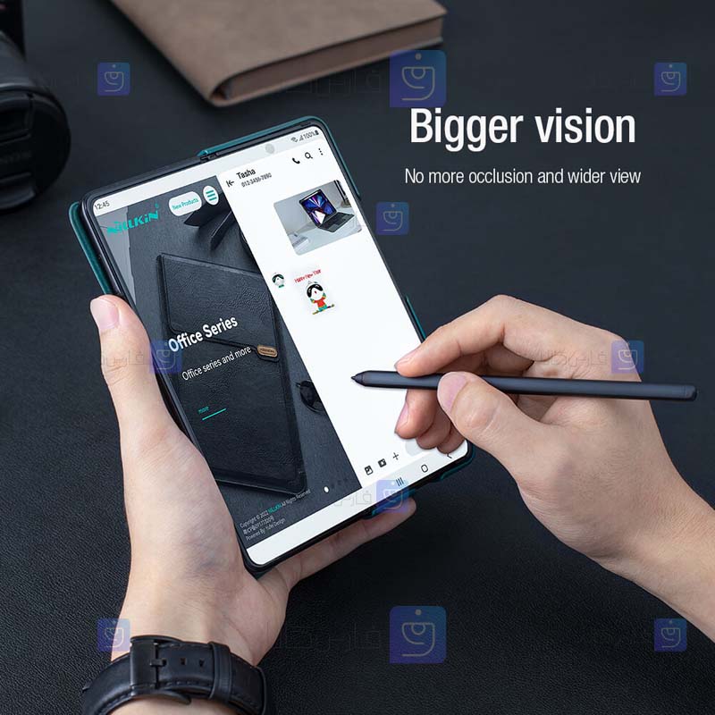 کیف چرمی نیلکین Samsung Galaxy Z Fold 3 5G مدل Qin