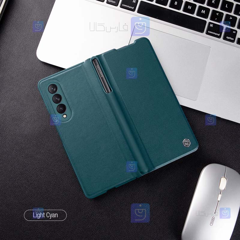 کیف چرمی نیلکین Samsung Galaxy Z Fold 3 5G مدل Qin