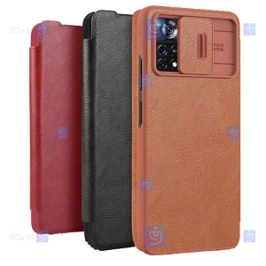کیف چرمی نیلکین Xiaomi Poco X4 Pro 5G مدل Qin Pro