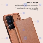 کیف چرمی نیلکین Xiaomi Redmi K40S مدل Qin Pro