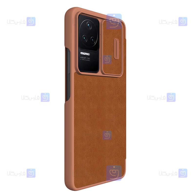 کیف چرمی نیلکین Xiaomi Redmi K40S مدل Qin Pro