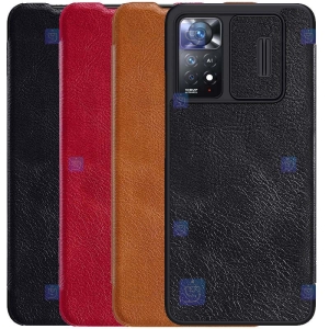 کیف چرمی نیلکین Xiaomi Redmi Note 11 Pro 4G Global مدل Qin Pro