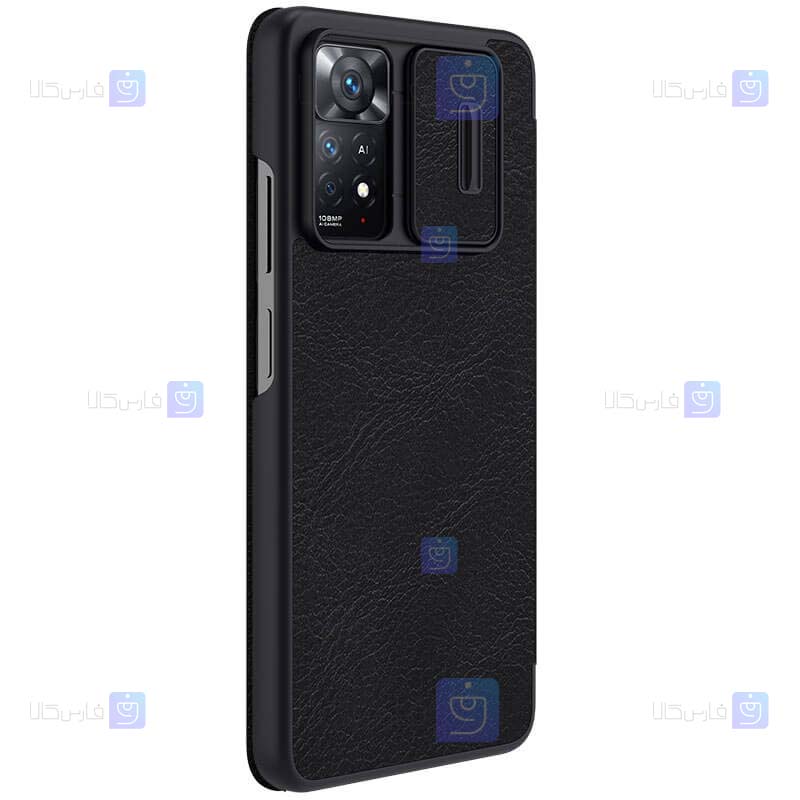 کیف چرمی نیلکین Xiaomi Redmi Note 11 Pro 4G Global مدل Qin Pro