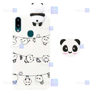 قاب طرح دار دخترانه Samsung Galaxy A20 مدل Panda
