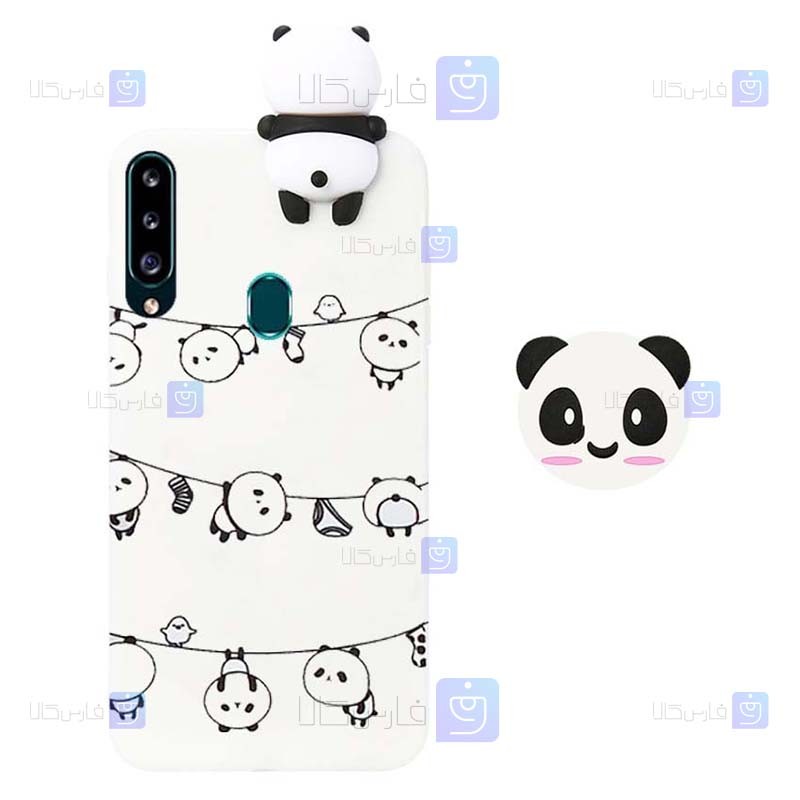 قاب طرح دار دخترانه Samsung Galaxy A20s مدل Panda