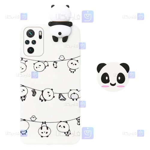 قاب طرح دار دخترانه Xiaomi Redmi Note 10 4G مدل Panda