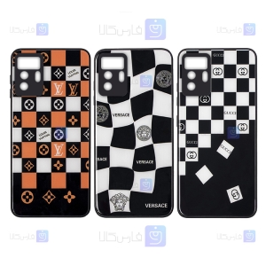 گارد پشت گلس گوشی Xiaomi Poco X3 GT مدل شطرنجی