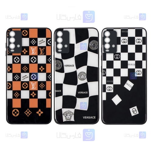 گارد پشت گلس گوشی Xiaomi Redmi 9T مدل شطرنجی