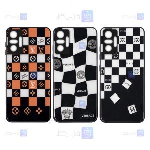 گارد پشت گلس گوشی Xiaomi Redmi Note 10 Pro مدل شطرنجی