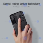 کیف چرمی پارچه ای نیلکین Samsung S22 Plus مدل Qin Pro Plain Leather Cloth case