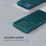 کیف چرمی پارچه ای نیلکین Samsung S22 Plus مدل Qin Pro Plain Leather Cloth case