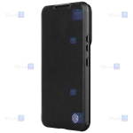 کیف چرمی پارچه ای نیلکین Samsung S22 Plus مدل Qin Pro Plain Leather Cloth case
