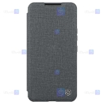 کیف چرمی پارچه ای نیلکین Samsung S22 Plus مدل Qin Pro Plain Leather Cloth case