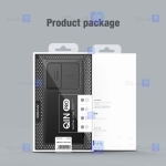 کیف چرمی پارچه ای نیلکین Samsung S22 Ultra مدل Qin Pro Plain Leather Cloth case