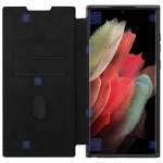 کیف چرمی پارچه ای نیلکین Samsung S22 Ultra مدل Qin Pro Plain Leather Cloth case