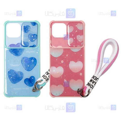 قاب طرح دار لنز کشویی Apple iPhone 12 Pro مدل Romantic Art