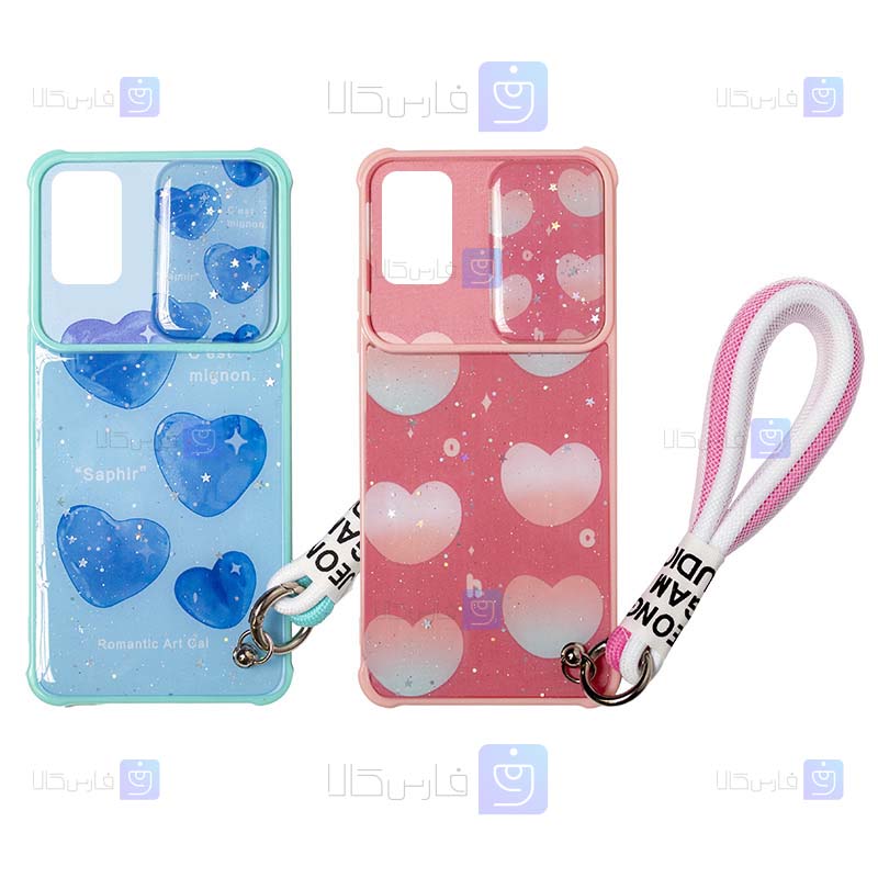 قاب طرح دار لنز کشویی Xiaomi Poco M3 مدل Romantic Art