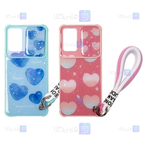 قاب طرح دار لنز کشویی Xiaomi Redmi Note 10 Pro مدل Romantic Art
