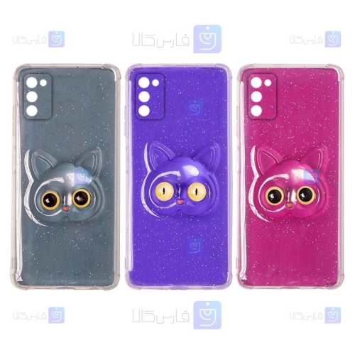 قاب ژله ای اکلیلی گوشی Samsung Galaxy A02s مدل Shayn Cat