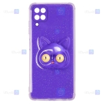 قاب ژله ای اکلیلی گوشی Samsung Galaxy A12 مدل Shayn Cat
