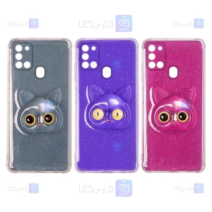 قاب ژله ای اکلیلی گوشی Samsung Galaxy A21s مدل Shayn Cat