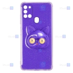 قاب ژله ای اکلیلی گوشی Samsung Galaxy A21s مدل Shayn Cat