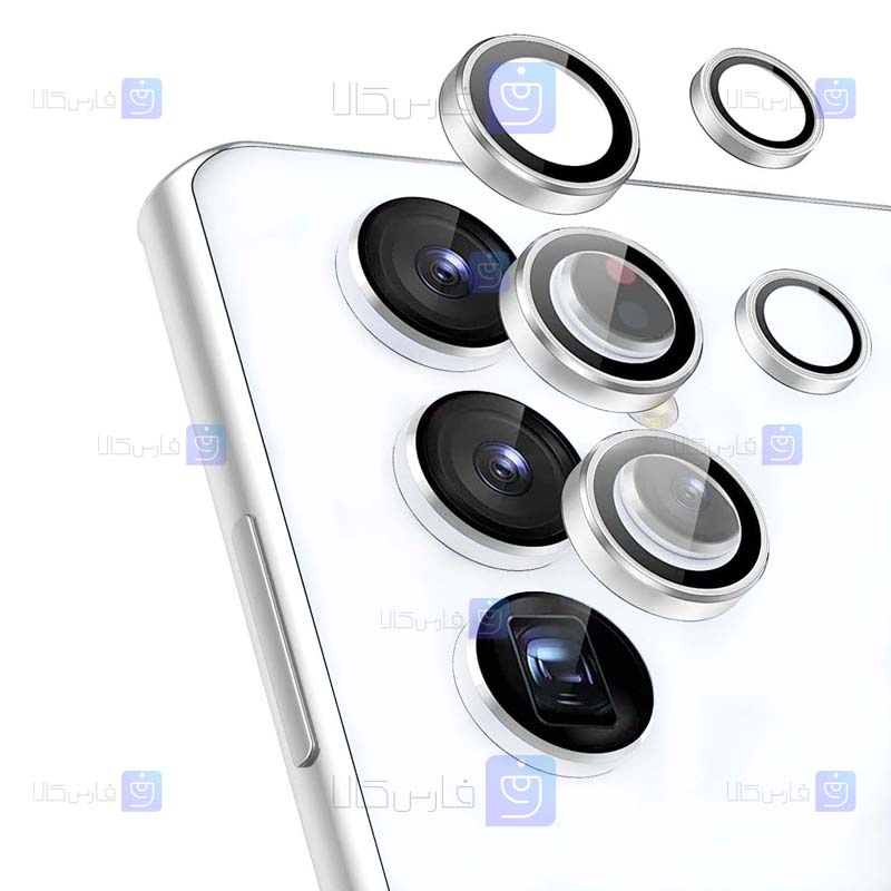 محافظ لنز فلزی Samsung Galaxy S22 Ultra مدل 3D Color