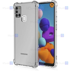 قاب کپسولی Samsung Galaxy A21s مدل ژله ای محافظ لنز دار