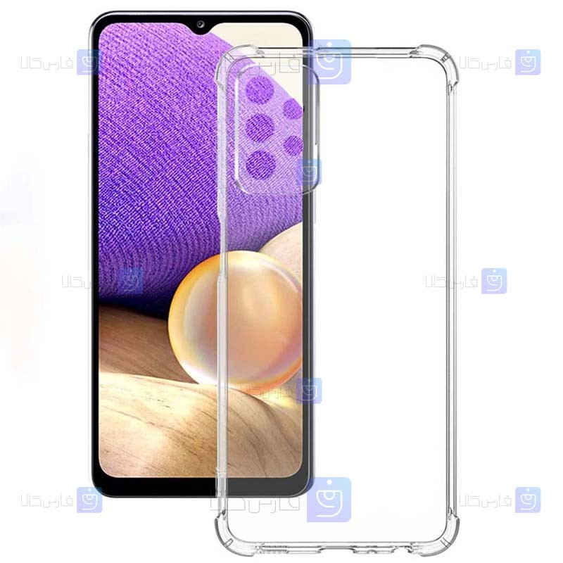 قاب کپسولی Samsung Galaxy A32 5G مدل ژله ای محافظ لنز دار