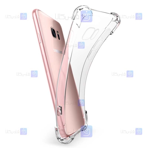قاب کپسولی Samsung Galaxy S7 edge مدل ژله ای محافظ لنز دار