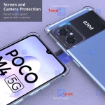 قاب کپسولی Xiaomi Poco M4 5G مدل ژله ای محافظ لنز دار