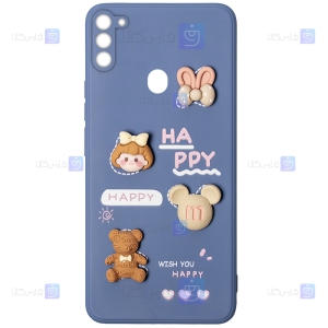 قاب عروسکی برجسته Samsung Galaxy A11 مدل Happy