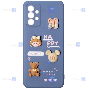 قاب عروسکی برجسته Samsung Galaxy A32 4G مدل Happy