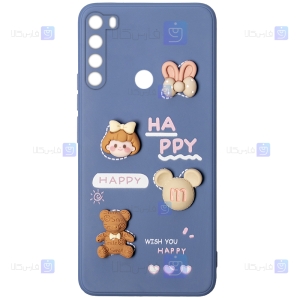 قاب عروسکی برجسته Xiaomi Redmi Note 8 مدل Happy