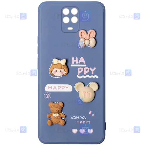 قاب عروسکی برجسته Xiaomi Redmi Note 9 Pro مدل Happy