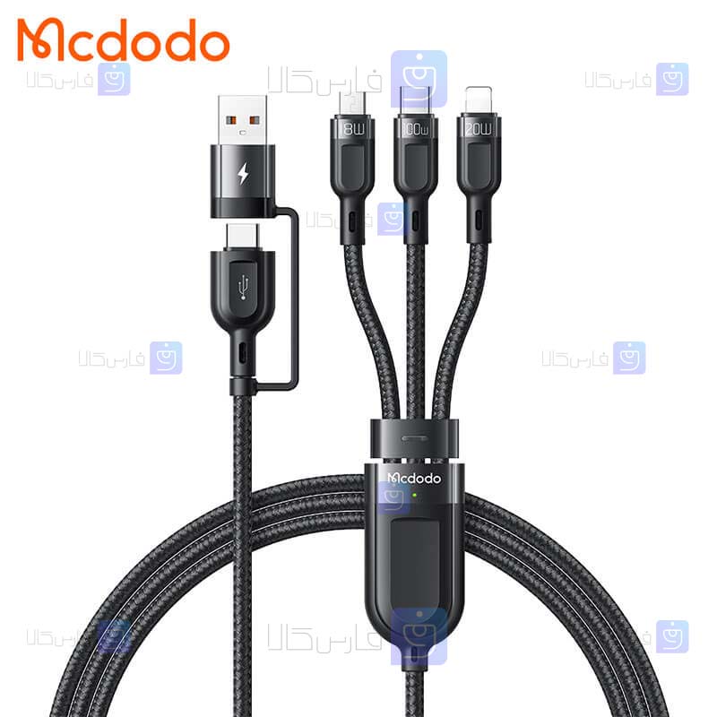 کابل سه سر مک دودو CA-8800 توان 100 وات طول 1.2 متر
