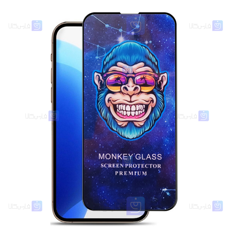 گلس فول گوشی آیفون Apple iPhone 13 مدل Monkey Premium