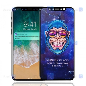 گلس فول گوشی Apple iPhone X مدل Monkey Premium