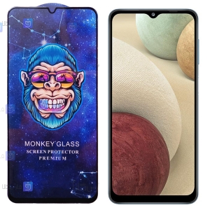 گلس فول گوشی سامسونگ Samsung Galaxy A12 مدل Monkey Premium