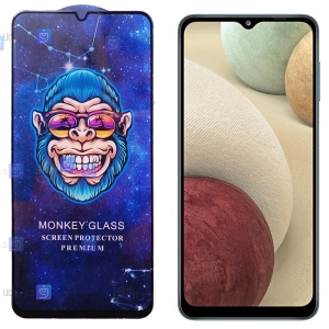 گلس فول گوشی سامسونگ Samsung Galaxy A12 Nacho مدل Monkey Premium